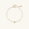 Mini Heart Pavé Diamond Bracelet