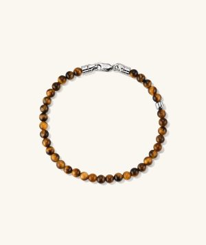 4mm Gemstone Beaded Bracelet