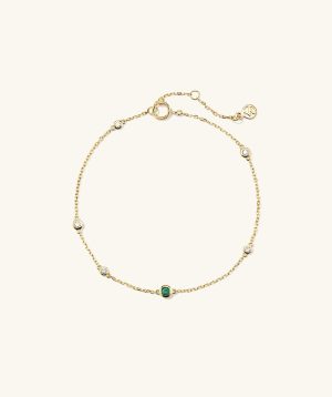 Multi Gemstone Station Bracelet