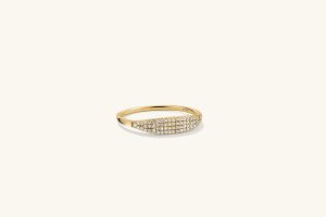 Pavé Diamond Slim Signet