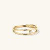 Diamond Double Stacker Ring