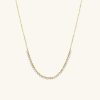 Diamond Half Tennis Necklace
