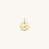 Disc Pavé Diamond Engravable Charm