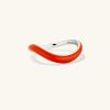 Slim Enamel Dôme Figure Ring