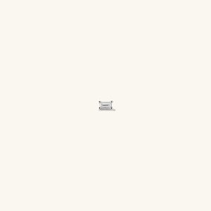 Piercing Studio - Baguette Diamond Flat Back Stud