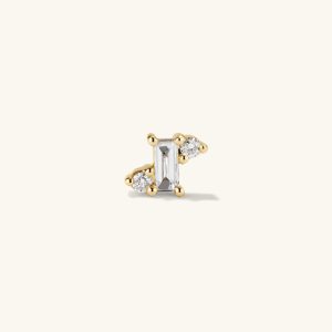 Piercing Studio - Diamond Trio Flat Back Studs