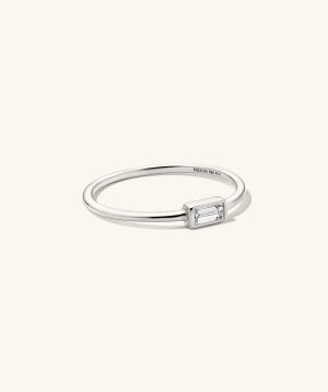 Lab Grown Diamond Baguette Stacker Ring