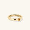 Round Gemstone Stacker Ring