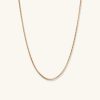 Round Box Chain Necklace