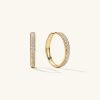 Bold Pavé Diamond Large Hoops