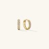 Bold Pavé Diamond Small Hoops