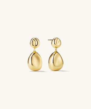 Organic Dôme Pebble Earrings