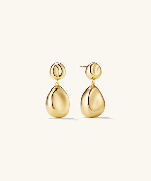 Organic Dôme Pebble Earrings