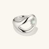 Organic Dôme Curve Gemstone Ring