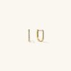 Pavé Diamond Huggie U Hoops