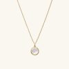 Pearl Round Locket Necklace