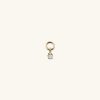 Mini Pear Diamond Hoop Charm