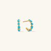 Bronte Turquoise Huggies