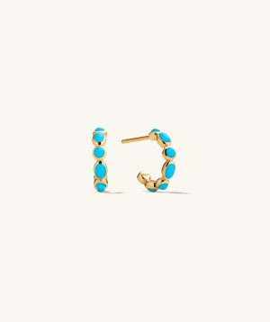 Bronte Turquoise Huggies